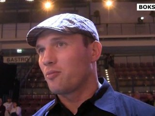 Albert Sosnowski po walce Proksa - Sylvester