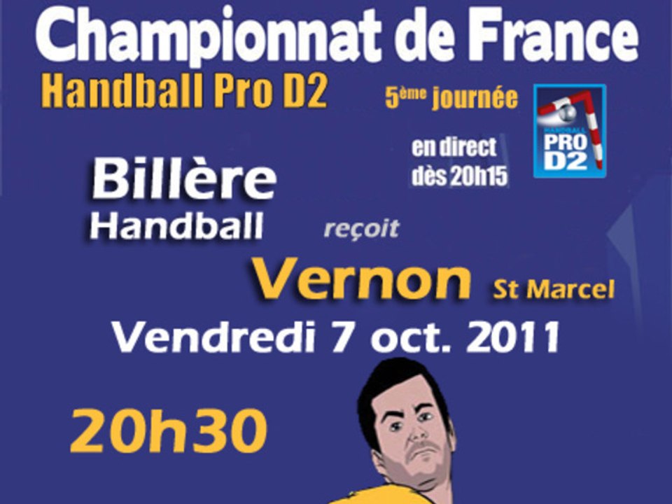 Handball ProD2 Billère Handball / SVM Vernon St Marcel