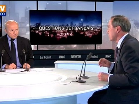 BFMTV 2012 : questions de Français à Claude Guéant
