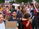 'Occupy Wall Street' protests at Brooklyn Bridge