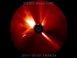 SOLAR ACTIVITY UPDATE: Double Weekend Blasts (Oct 1st, 2011).