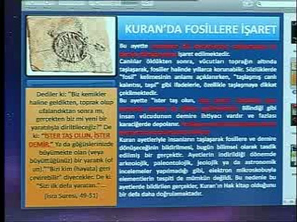 Kuran mucizeleri: Kuran'da fosillere işaret