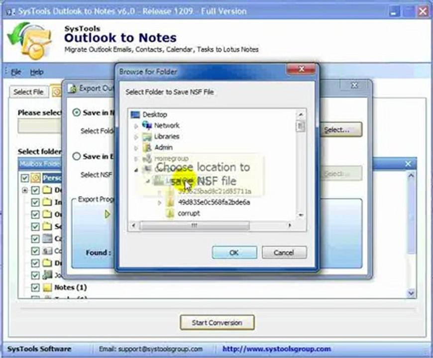Migrate Outlook 2010 Contacts to Lotus Notes