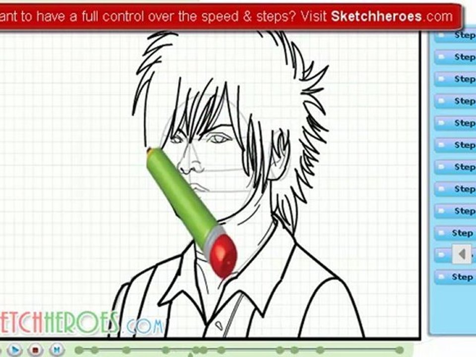 How to draw Satoshi of GIRUGAMESH