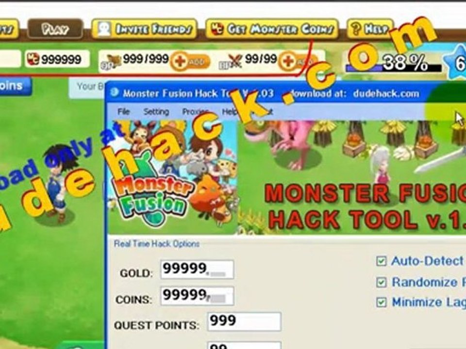 Monster Fusion Cheats for Facebook- Gold/MC/QP/BP (Monster Fusion Cheats V.1.02)