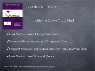 Find The Right Chiropractor Holland MI