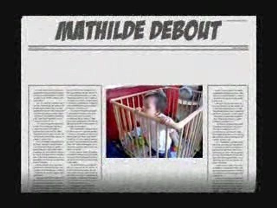Mathie debout