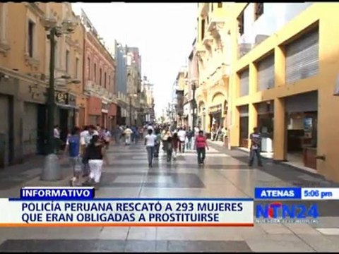 Policía peruana rescata a cerca de 300 mujeres que eran obligadas a prostituirse - NTN24.com
