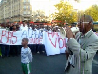 Manifestation du Collectif à Paris du 01.10.2011 contre Alpha Condé