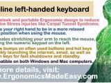 Slim-Line Left-Handed Keyboard: Ergonomic Keyboards for Left-Handed Users