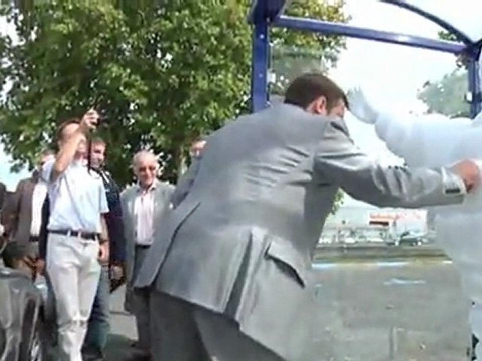 Une borne de gonflage de roue gratuite! (La Chapelle-St-Luc)