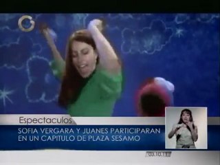Juanes y Sofía Vergara llegan a Plaza Sésamo