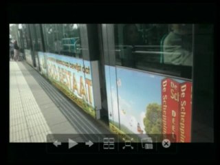 Hollanda'da 27 metrelik tramvaylarda A9 Tv tanıtımları yayınlandı