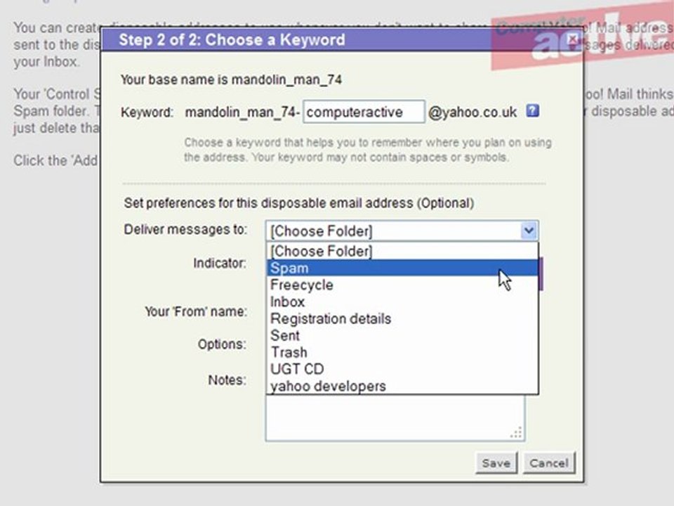 Create a disposable email address