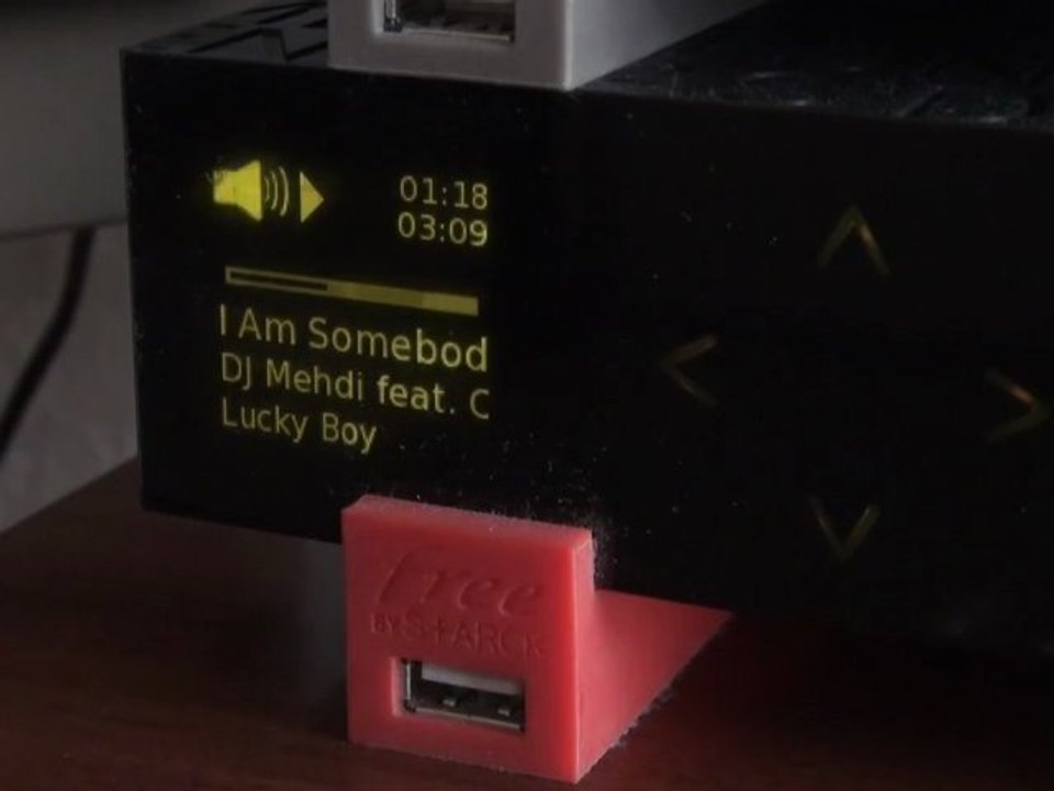 Aperçu de l'affichage AirMedia sur Freebox Révolution