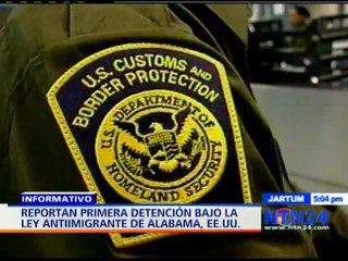 Reportan primera detención bajo la ley antiinmigrante de Alabama, EE.UU.
