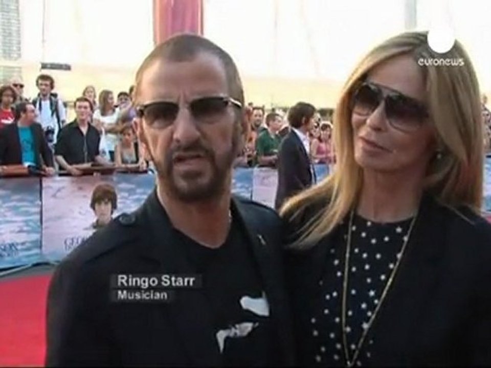 Beatles attend George Harrison premiere