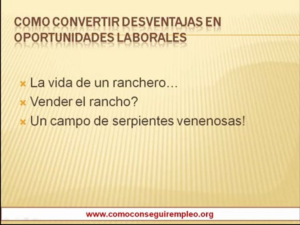 Como convertir desventajas en oportunidades laborales