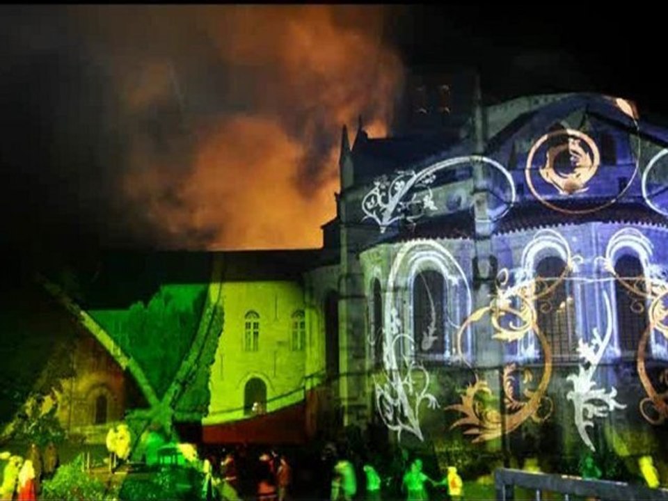 Spectacle son et lumiere eclipsonic basilique de Vezelay 2011