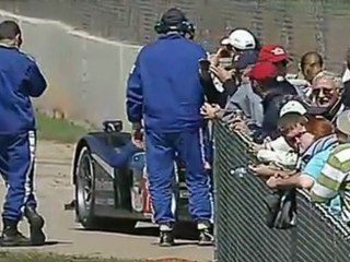 ALMS, Road Atlanta 2011 - Peugeot №7 out, and BMW wheel damage