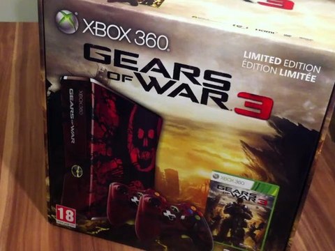Deballage Xbox 360 Slim Gears of War 3 Edition Limited