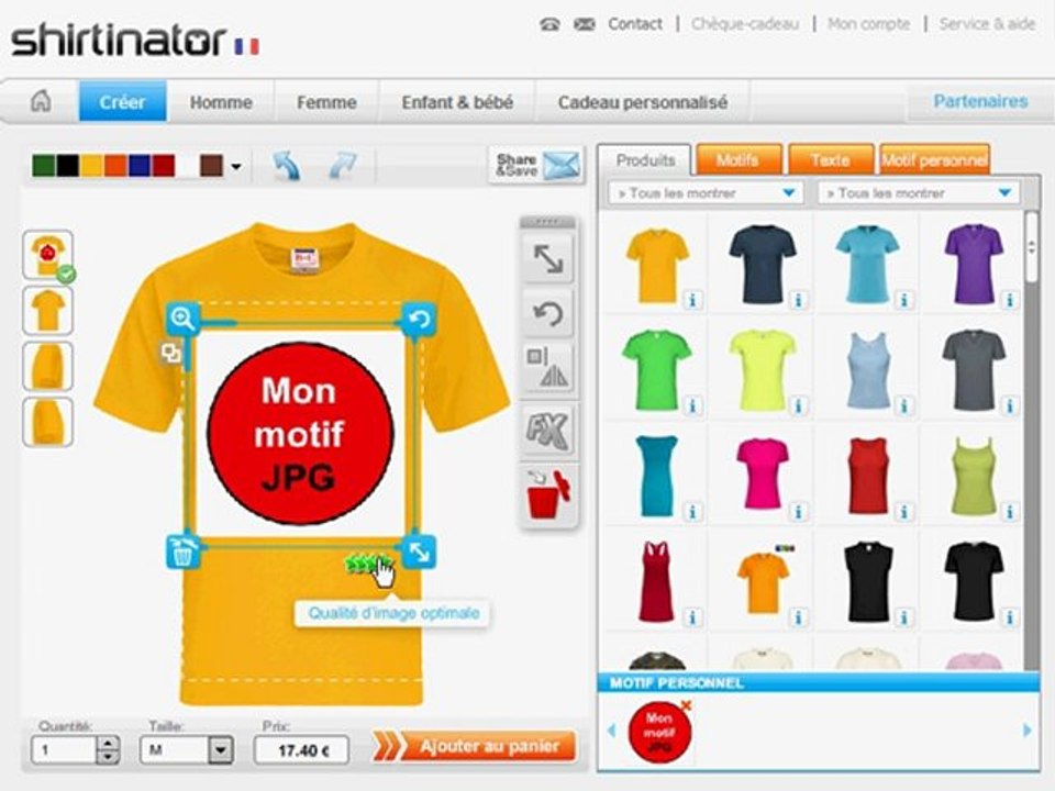 Personnalise ton T-Shirt avec ton propre motif