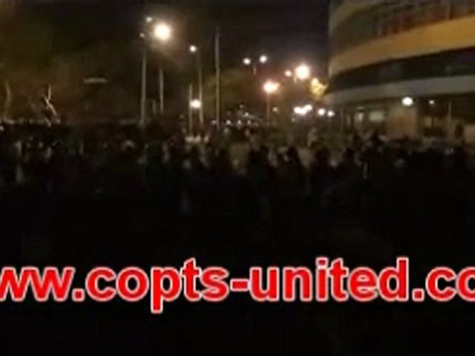 Affrontements entre policiers et manifestants Coptes à Maspero (04.10.2011)