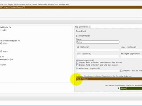 WordPress Kontaktformular Plugin - Contact Form 7