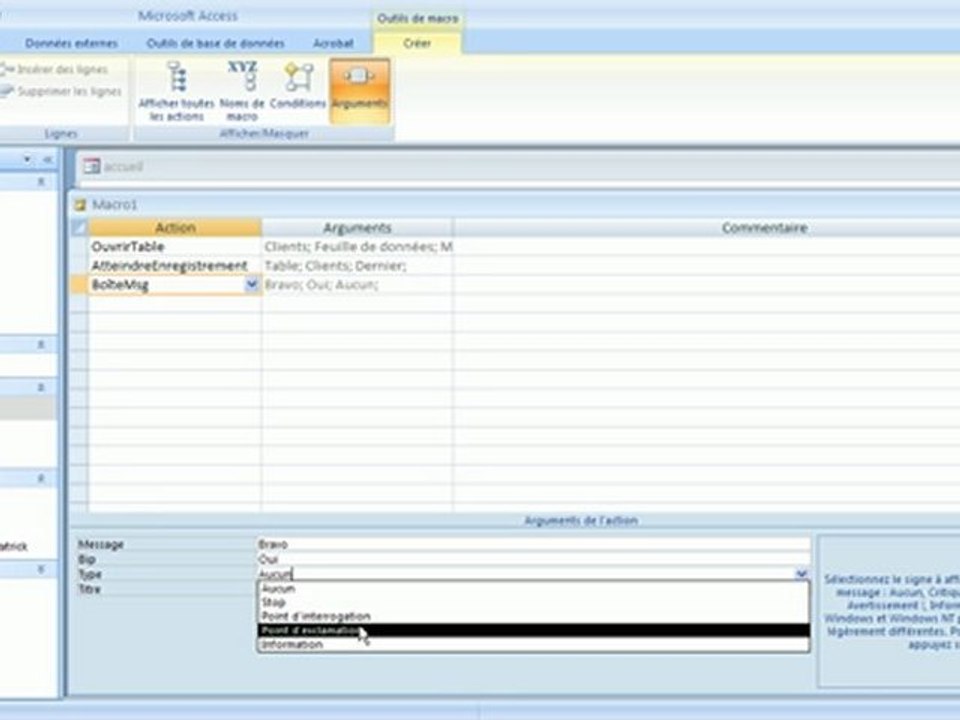 Access - enregistrer une Macro