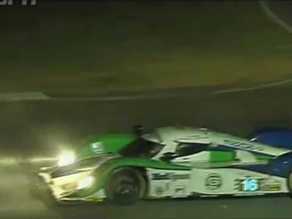 ALMS, Road Atlanta 2011 - Dyson Mazda LMP1, LMPC accident, and yelow flag