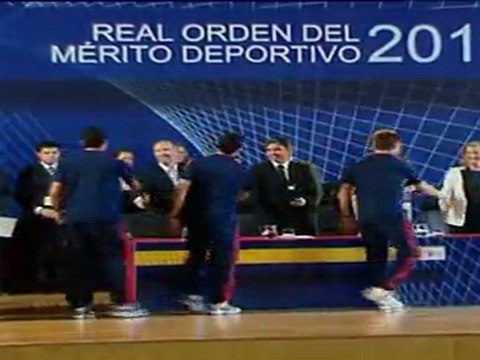 Albert Soler y la infanta Cristina entregan premios al Mérito Deportivo.