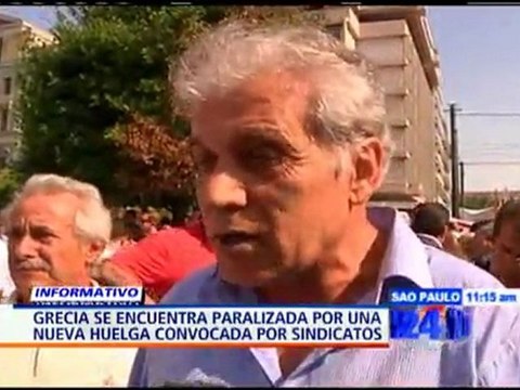 Sindicatos griegos realizan nueva huelga mientras Grecia continúa en una profunda crisis económica