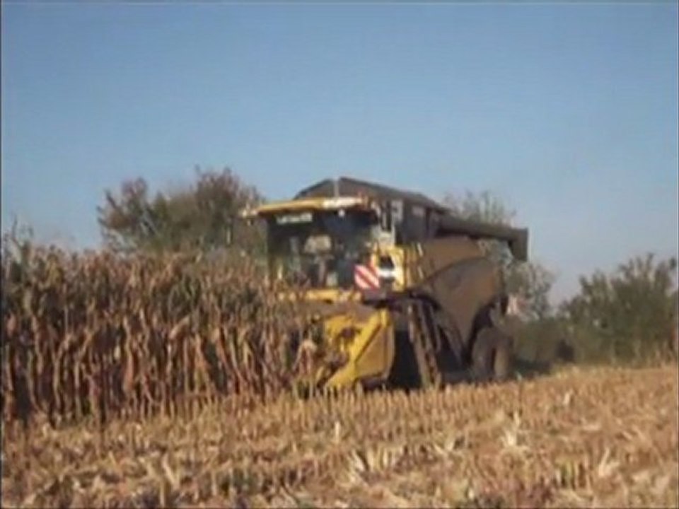 Moisson 2011 de mais avec une New Holland CR 9060 Elevation