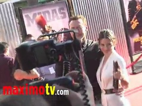 Kevin Durand and Evangeline Lilly at REAL STEEL Los Angeles Premiere