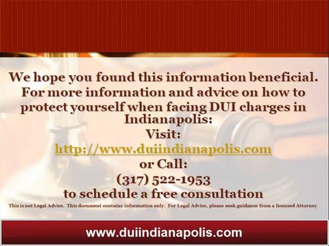 Indianapolis DUI Attorney Gives you Tips on how to Avoid a DUI