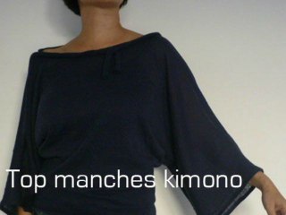 Coudre un top manches kimono / chauve souris