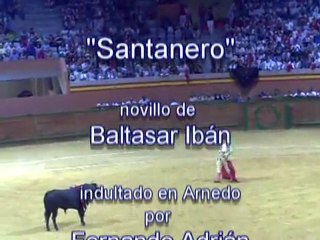 Santanero, de Baltasar Iban, indultado en Arnedo 2011