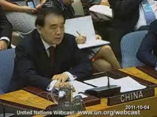 UN Security Council l on SYRIA - CHINA - veto