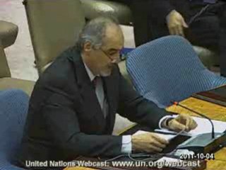 UN Security Council  on Syria - SYRIA Sashar Ja'afari - no right to vote