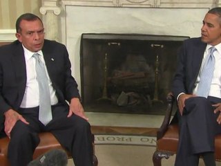 Obama recibe a Porfirio Lobo en la Casa Blanca
