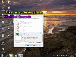 windows 7 ses ayari windows vista ses ayari Tarkan :kayip