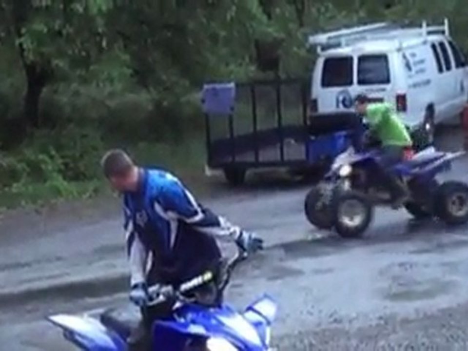 Wheeling (involontaire) en quad Fail
