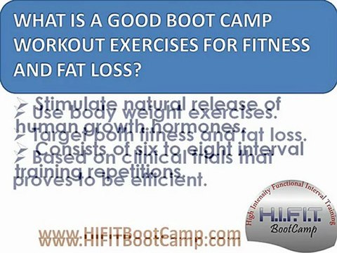 What are boot camp exercises for fitness and weight loss?