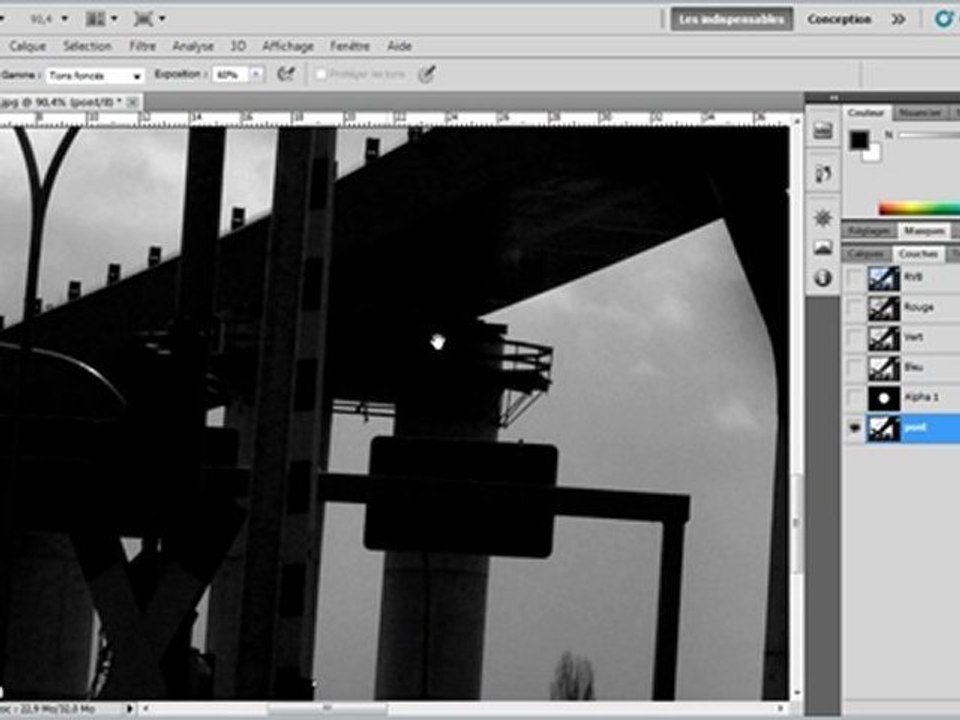 Photoshop CS5 : Créer un masque de contraste 1/2
