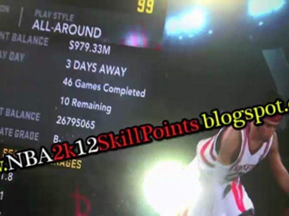 How to Mod NBA 2k12 Unlimited Skill Points Free