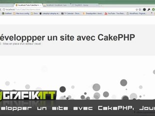 Développer un site avec CakePHP, Jour 2