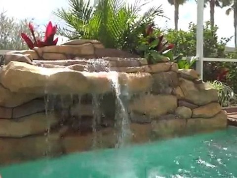 Pool waterfalls Orlando Florida AquaRock