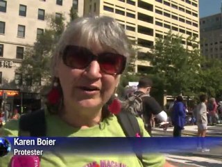 Anti-corporate protests spread to US capital