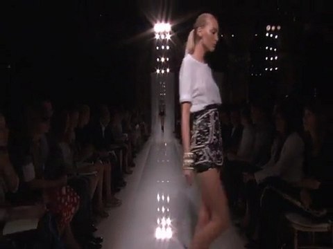 Le défilé balmain PAP printemps/été 2012