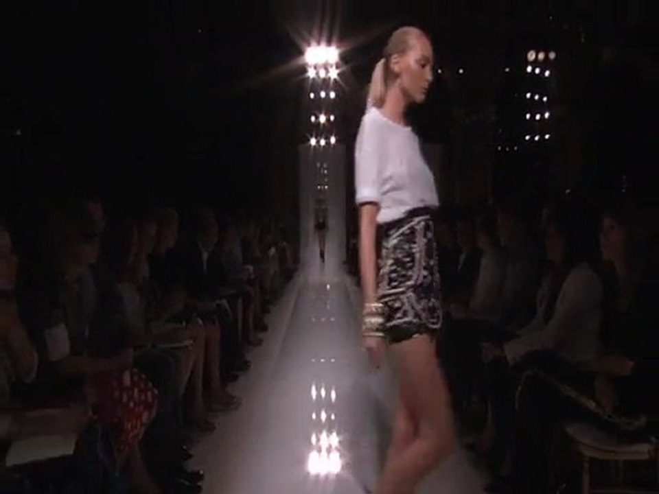 Le défilé balmain PAP printemps/été 2012